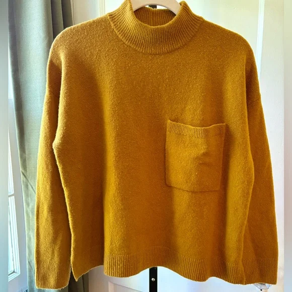 Madewell | Redmond Mockneck Pocket Sweater | Small - Picture 2 of 9